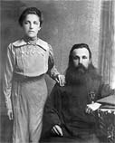 Диакон Феодор Дорофеев с супругой Александрой Михайловной, 1913 г.