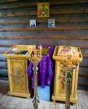 Внутри часовни в честь св. Петра (Чельцова) Великодворского в Ильино Судогодского района